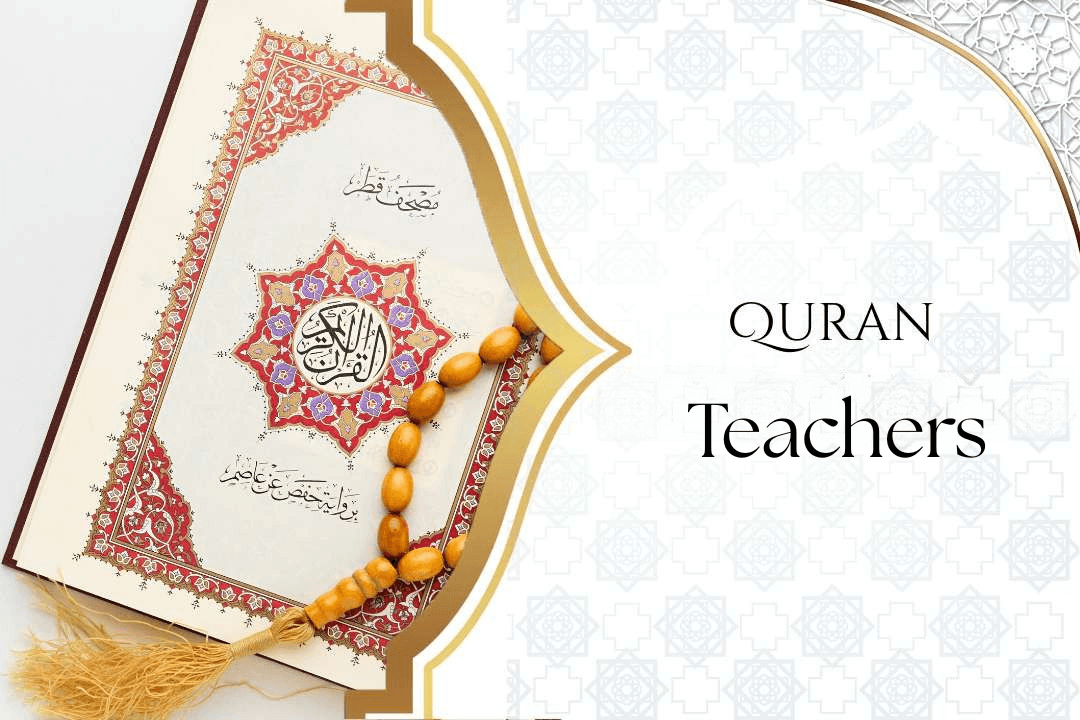 Online Quran teacher with student